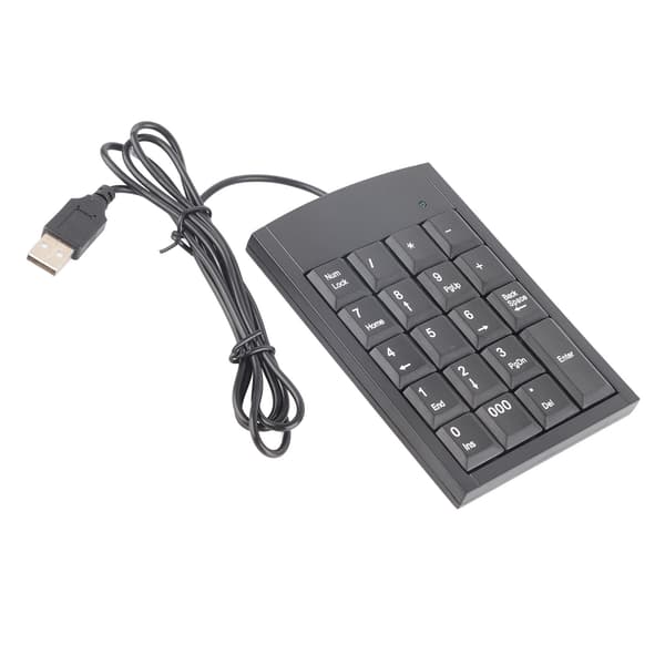 Bærbar Mini USB Numerisk Tastatur for Laptop