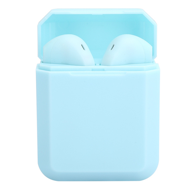 Bluetooth Headset Stereofonisk Brusreducering Touch Vattentät Svettsäker TWS Hörlurblå