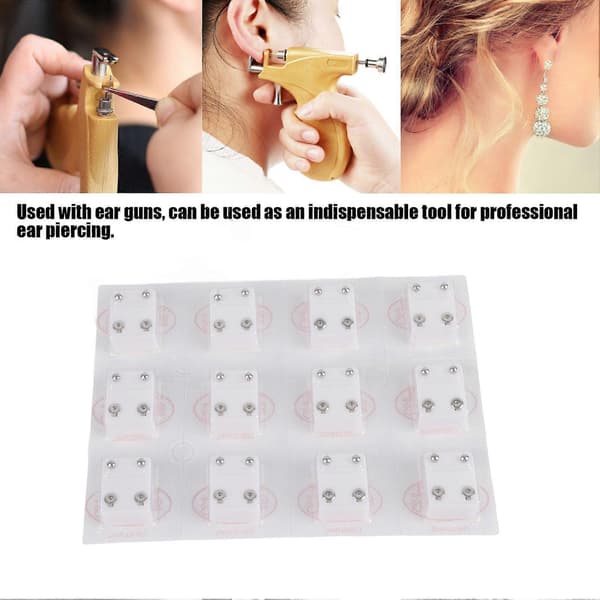 Premium Ear Piercing Gun Ear Stud Ear Plug Earring Titanium Steel Safe Ear Piercing Gun Tool Kit (YMMR)