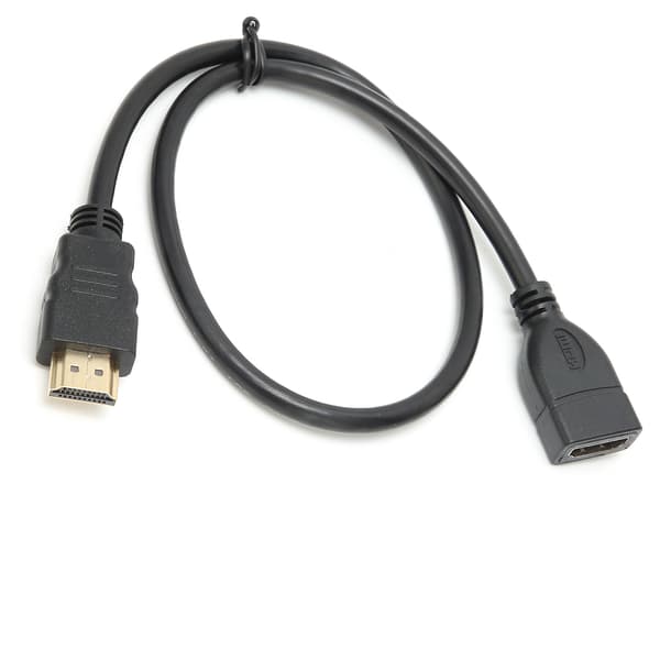 50 cm:n uros-naaras jatkokaapeli HD Multimedia Interface -äänimuunninkaapeli