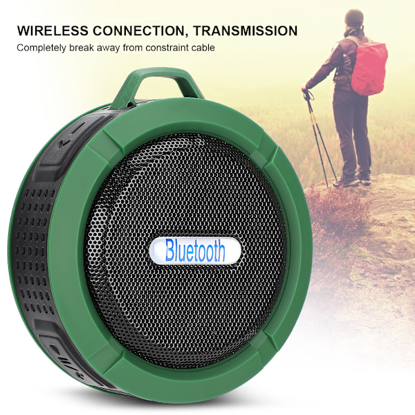 C6 Trådlös Anslutning Vattentät Bluetooth Överföring Ljud Utomhus Bergsklättring Cykling Portabel Bas Sport Högtalare