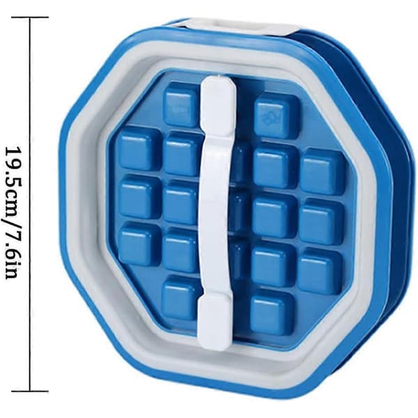 Silikon isbitform med lokk - 38 rom, stablebar, for cocktailer, whisky, drinker og juice