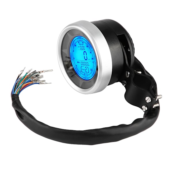 Motorcykel Multifunktionelt LCD Måler Tacho Speedometer Odometer Overspeed Advarsel