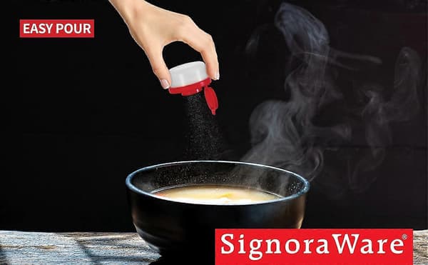 Salt- och pepparströare, fuktsäkert set med 4 små mini-saltströare