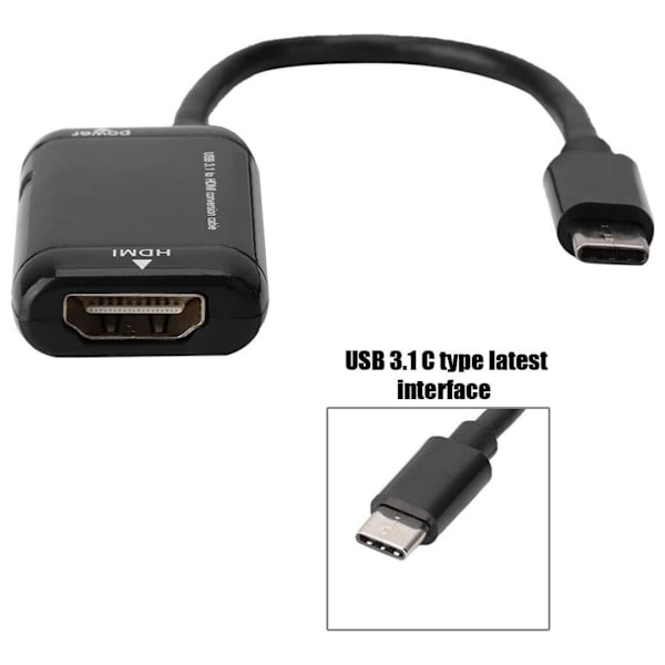 USB-C til HDMI-adapter, Type-C til HDMI-konverter. USB C til HDMI-konverter, Type C til HDMI-adapter.