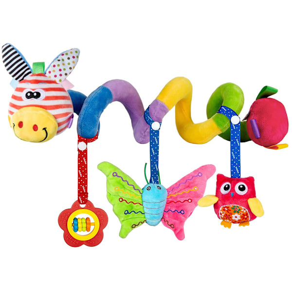 Baby Spiral Activity Hanging Toys with Bell Educational Baby Spiral Pram Toy Baby Gift