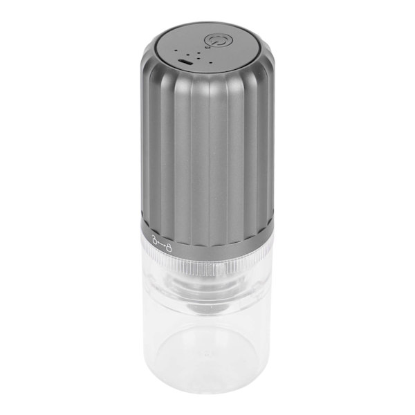 Bærbar Kaffekvern Justerbar Tykkelse Reise Camping Elektrisk USB Oppladbar for Bønnekverning Grå