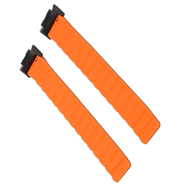 Magnetisk urrem, justerbar hurtigudløser silikone urrem tilbehør, passer til Fitbit Charge 5, sort og orange