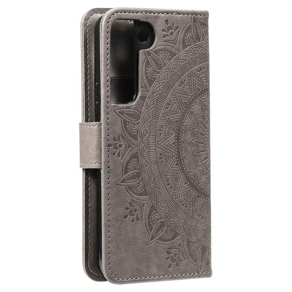 SKALO Mandala Pung-etui til Samsung S22 - Grå