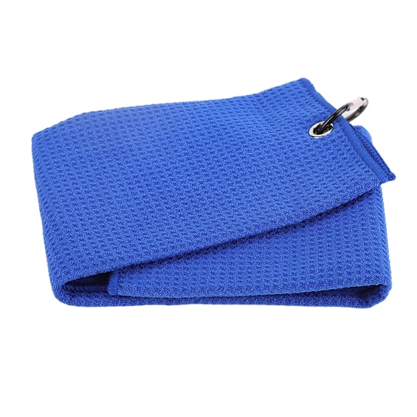 Mikrofiber golfhandduk våffelmönster Fitness svettabsorberande handdukar med karbinhake för träningssport Royalblue