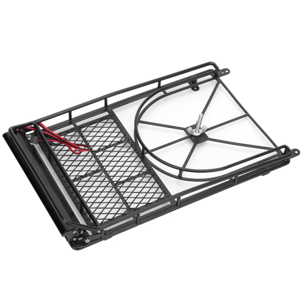 RC Crawler Bil Metall Takstativ Bagasjebærer med 10LED Lysstripe for HSP/Traxxas