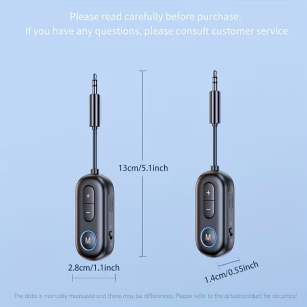 Bluetooth 5.4 sender og mottaker - 2-i-1 trådløs Bluetooth lydsender for hodetelefoner eller Bluetooth-enheter