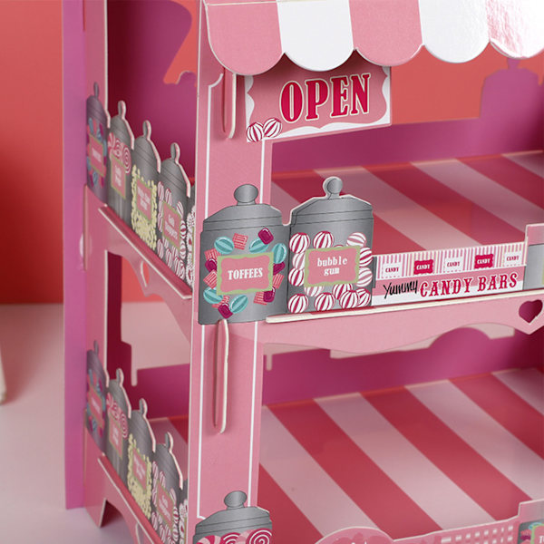3-lags Papir Cupcake Stativ Pap Cupcake Tårn Dessert Cupcake Holder Engangs Kage Stativ til Fødselsdagsfester