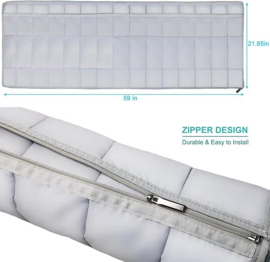 1 Termisk isoleringsdæksel til klimaanlægsslange – 150 x 55 cm – Sammenfoldelig – Bærbar – (ca. 13 og 15 cm) – Sølv