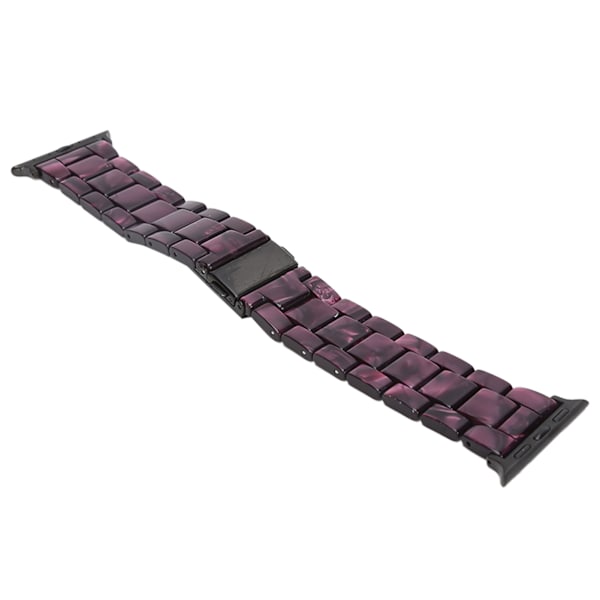 Ersättningsarmband för IOS Watch Lila Mönster Unikt Trendigt Klockarmband i Resin för 38mm/40mm