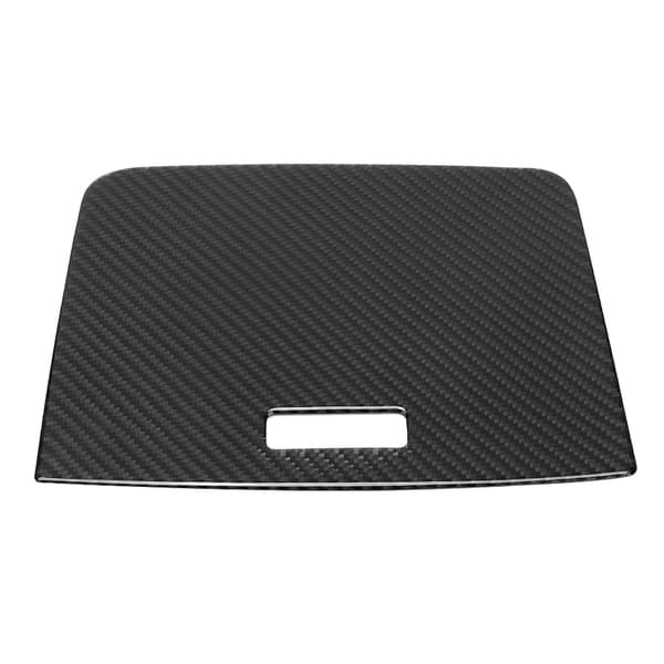 Bil Kolfiber Central Kontroll Förvaringsbox Panel Trim Skydd Vänsterstyrd Passar VW Touareg 2011-2018