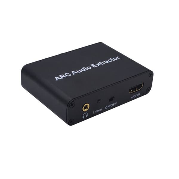 ARC Audio Splitter, HDMI Audio Return Adapter/Dekoder, Optisk/Koaksial Omformer, HDMI ARC til RCA SPDIF Toslink Koaksial og stereo HDMI ARC Omformer