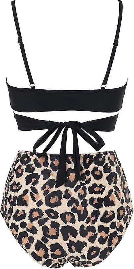 Dame Højtaljet Bandage Bikini Sæt Wrap Todelt Push Up Badedragter