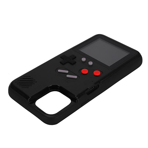 Värinäytöllinen pelikone puhelinkotelo Retro Nostalginen kannettava matkapuhelinkuori iPhone 11 Prolle, musta