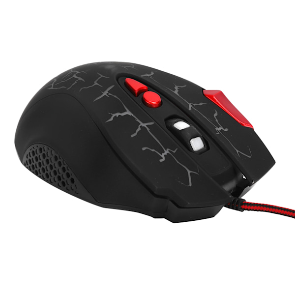 Gamingmus USB Kabelansluten 8 Knappar 4-Stegs DPI Justerbar med Andningsljus Dator Enhet G550 Crackle