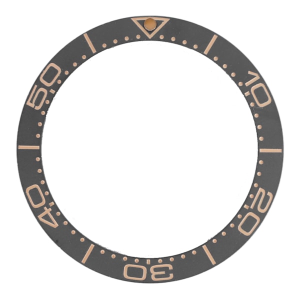 Keramisk Klokke Bezel Ring 38mm Klokke Bezel Innlegg Erstatningsdeler Tilbehør for Urmaker Grå Base Sandblåst