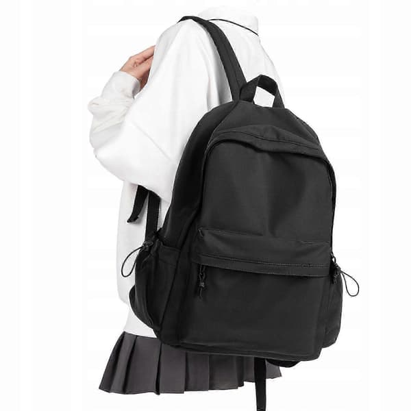 Dame Stilfuld Rygsæk til Bærbar Computer Sort Casual Daypack 15.6 Tommer stor (A4-storlek) svart