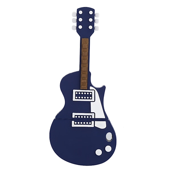 Minnebrikke USB-stasjon Laptop Tilbehør PVC Gitarformet for Vista / OS X / Linux (16G)