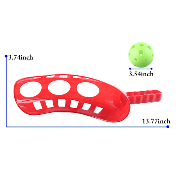 Scoop Ball -setti, Catching Game Trackball -urheilulakrossemailapeli lapsille ja aikuisille