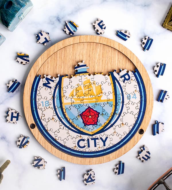 Manchester City Träpussel, 91 bitar Manchester City