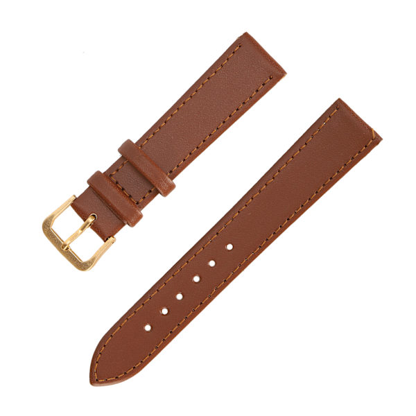 Unisex Universal Klockarmband med Spänne PU Läder Ersättningsarmband Brun18mm / 0.71in