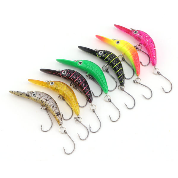 Fiskedrag Flytande Crankbaits Hårda Beten Konstgjorda Mini Minnow Gädda Abborre Öring Bete