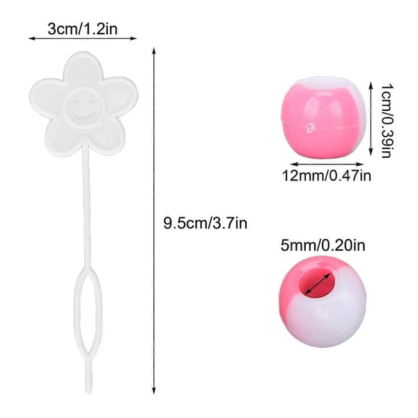74 pcs Round Hair Beads DIY Plastic Crochet Braid Wig Accessories Braid Dreadlock Beads Hair Braiding Tools Pink YMMR)