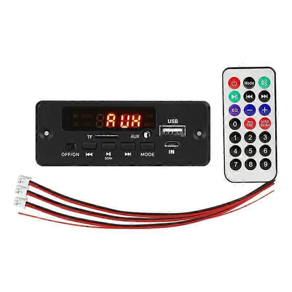 Bluetooth MP3-dekoderkort Digital skjermforsterker spillermodul 2x3W Svart tilbehør