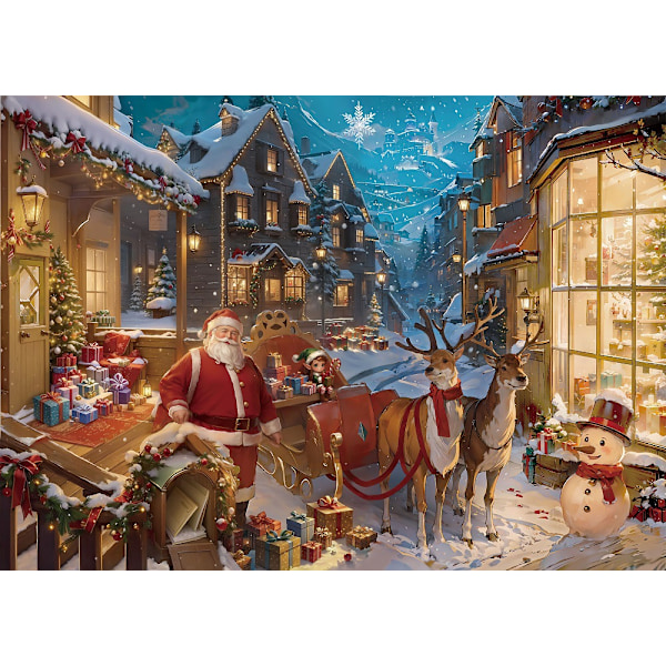 Christmas Countdown Calendar Jigsaw Puzzle - 1008 Pieces - Family Game & Gift