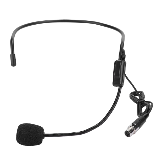 2 STK Mini XLR 3-pin TA3F Stik Hovedbåret Forstærkende Mikrofon til Performance Sport