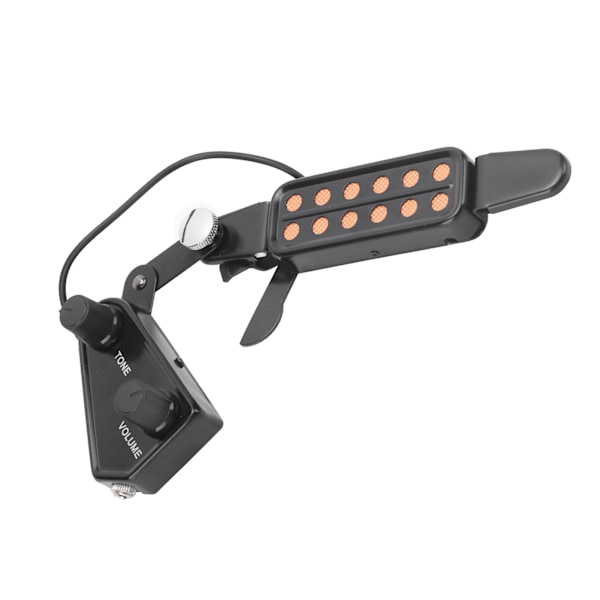 Gitar Pickup 12 Lydhull Elektrisk Transduser med Tone Volumkontroll for Ukulele