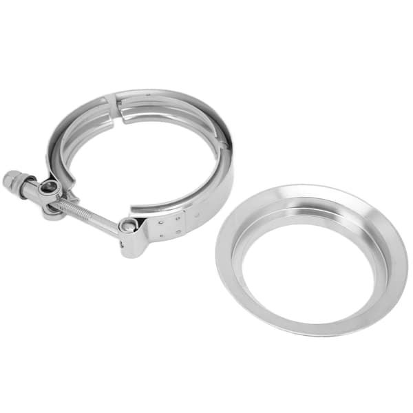 3 tommers Nedløpsrør V-båndsklemme Flenssett Rustfritt Stål Erstatning for Borg Warner S200 S300 S257 S366