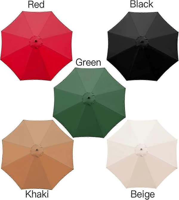 Erstatningsstoff Kompatibelt med hageparasoll, 3 m, 8 ribber green