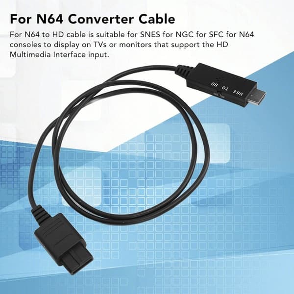 Plug and Play-adapter N64 til HDMI-konverter for Nintendo