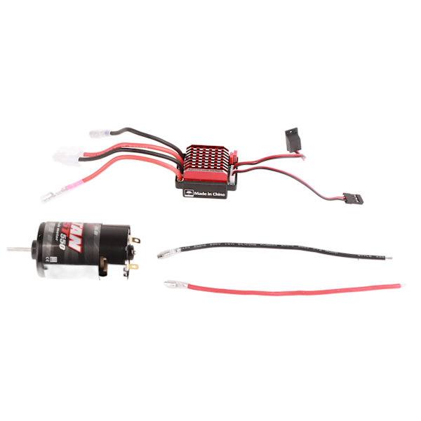 550 Harjamoottori 360A Harjallinen Elektroninen Nopeudensäädin ESC Sopii 1/10 RC Auto 35T