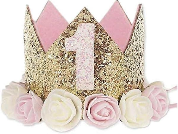 Babykrona, 1-årsfödelsedag, prinsesskrona