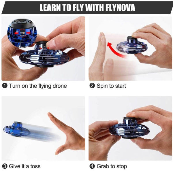 FlyNova Flying UFO Drone LED
