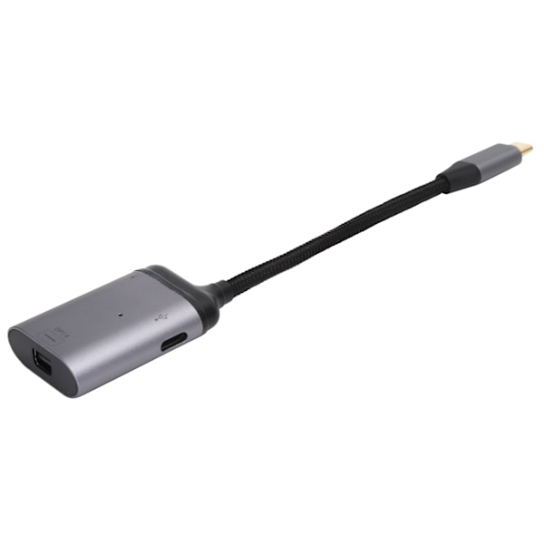 USB C till Mini DisplayPort Adapter 1.4 3.1 Konverter Snabb Laddning för Projektor TV Monitor