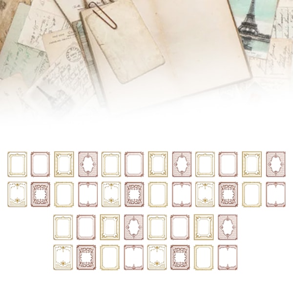 Scrapbook-tarrat, monikäyttöiset, koristeelliset tarravihkot DIY-askarteluun, tyyppi 3