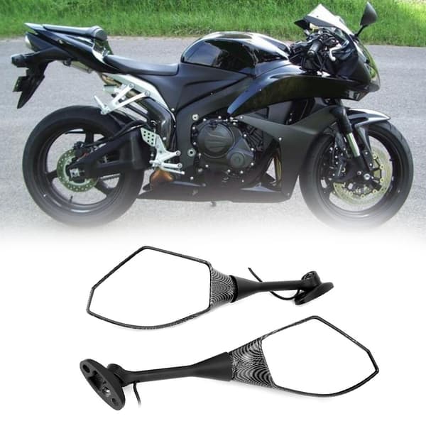 Motorcykelmodifierad backspegel med LED-blinkers för Honda CBR600RR/CBR1000RR (#E)