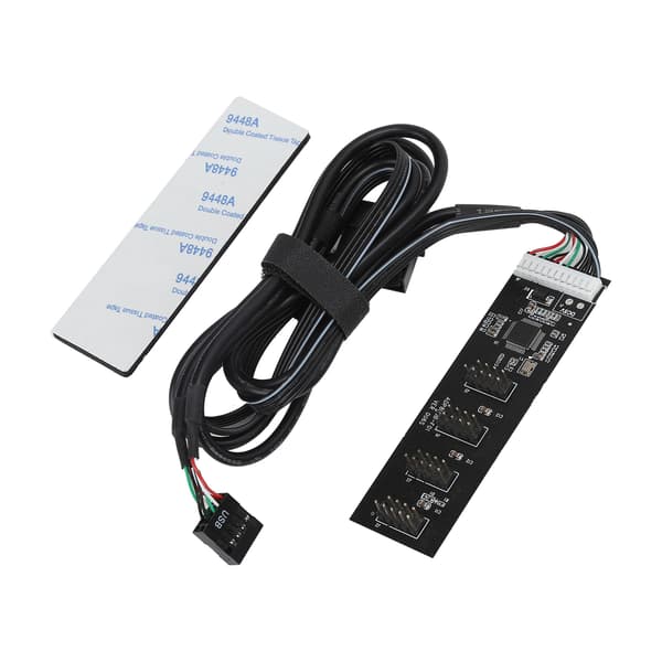 Hub Computer Bundkort USB2.0 9PIN til 4 Port 9PIN Interface Adapterkort Udvidelse HUB
