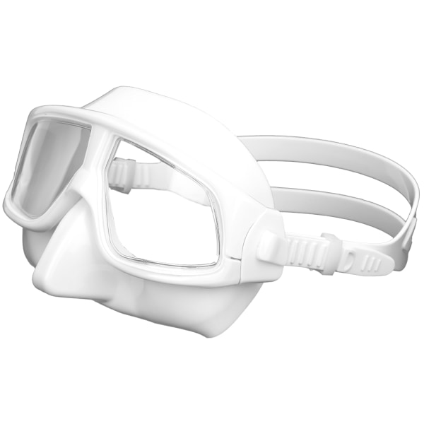 Silikon Dykkermaske Profesjonell Anti-dugg Komfortabel Vanntett Snorkleutstyr (Hvit)