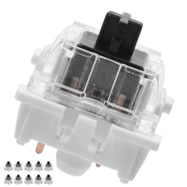 10 stk. Mekanisk Tastatur Switch Plade Monteret Sort Switch Udskiftning til Gateron Cherry MX