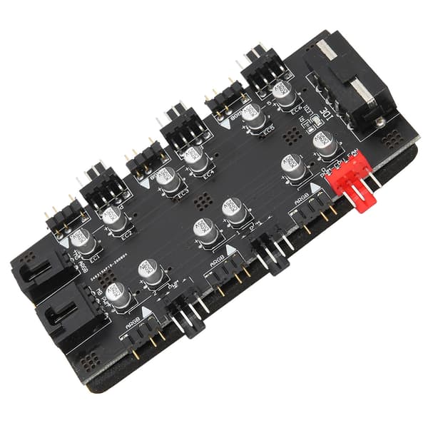 6-vejs Splitter Hub 4PIN PWM Hastighedsregulering 3PIN ARGB Lysstyring Ekspansionskort IDE Interface