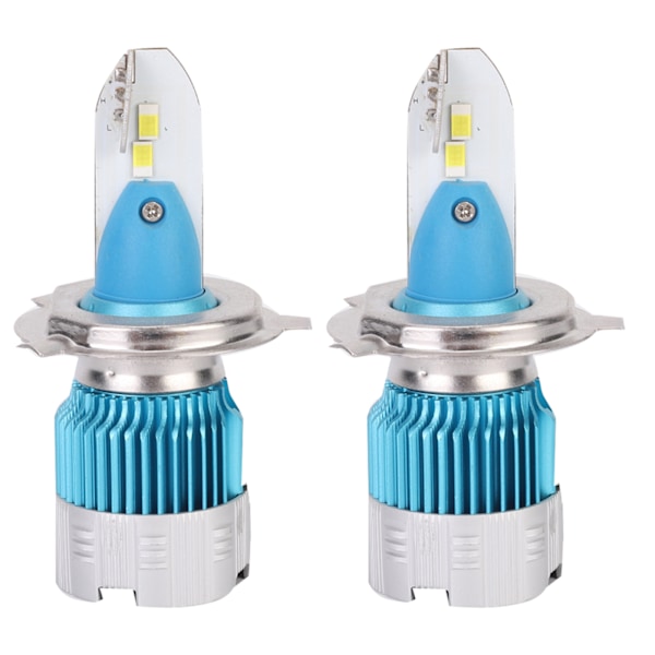 2 stk 6000LM Super Lysstyrke IP67 Vanntett 30W Mi2 LED Tåkelys for H4 6500K Hovedlys